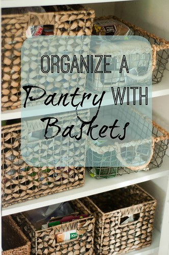Organize a Kitchen Pantry with Baskets
