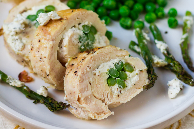 Asparagus and Goat Cheese-Stuffed Chicken