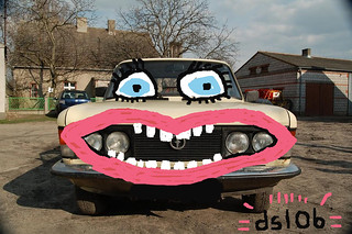 Car with face