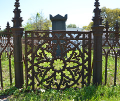 Iron rose gate