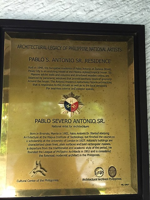 Pablo Antonio's house marker