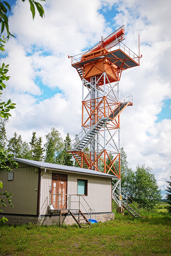 airforce radar station tower building kau efka air base kauhava suomi finland