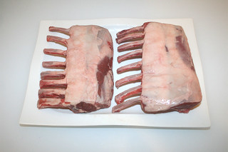 01 - Zutat Lammkarree / Ingredient rack of lamb