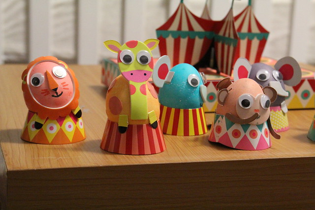 Our circus-themed eggs