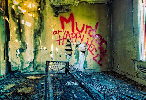 abandoned graffiti scary bedroom decay abandonedhouse bedsprings deteriorated okanogancounty happyhillroad