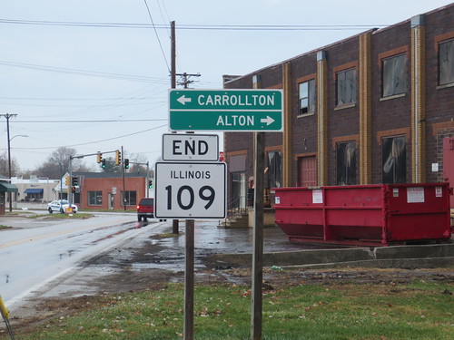 109 illinois route highway state sign