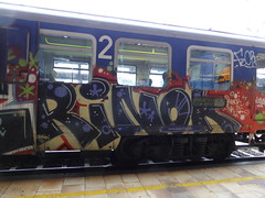 Zagreb train graffiti