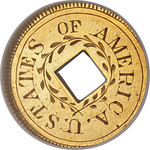 1849 pattern gold dollar Judd-115 reverse