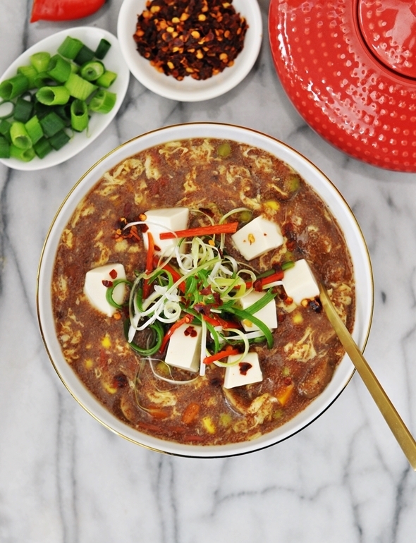 Hot & Sour Soup with Teff Grain | www.fussfreecooking.com