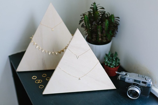 DIY Plywood Jewelry Pyramid