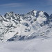 Štíty nad údolím Val Roseg - Piz Tschierva, Morteratsch, Palü, Bernina, Scersen a Roseg