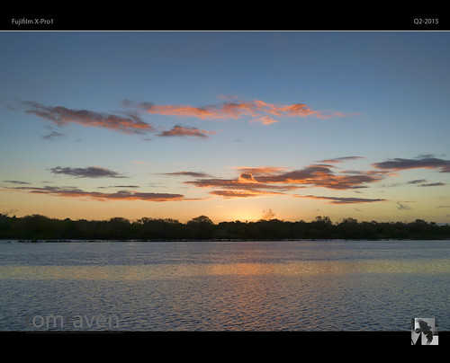 sky sun water clouds reflections river fuji dusk xpro1 tomraven aravenimage q22015