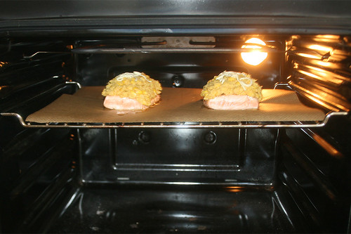 34 - Lachsfilets im Ofen backen / Bake salmon filet in oven