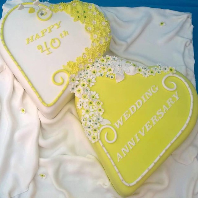 Loving Hearts Cake by Shushma Leidig of SK Cakes