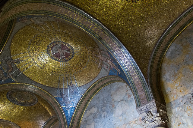 Creation domes in Portico | St Bartholomew, New York