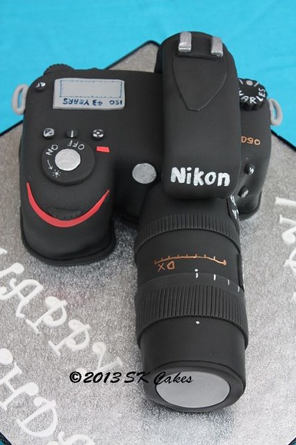 Nikon Camera Cake by Shushma Leidig of SK Cakes