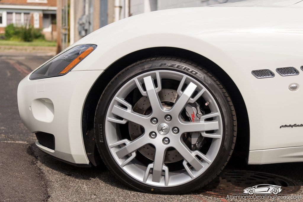 Maserati GranTurismo wheel protected with Sonax Wheel Rim Shield