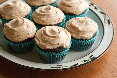 Mocha Cupcakes with Cappuccino Frosting