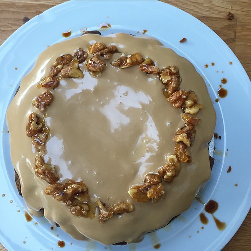 Cake! A @konditor_and_cook coffee and walnut cake.