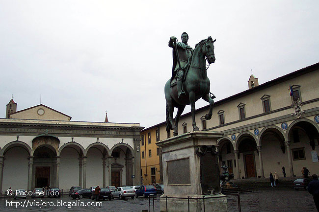 Piazza della Santissima Annunziata, Florencia. © Paco Bellido, 2003
