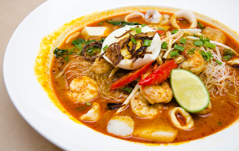 Curry Noodle, dinner at Bukit Gambang Resort City