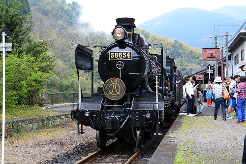 train steam sl sakura locomotive kumamoto kyushu hitoyoshi