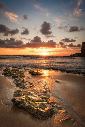 sunset sea sun praia beach portugal gold rocks sintra magoito