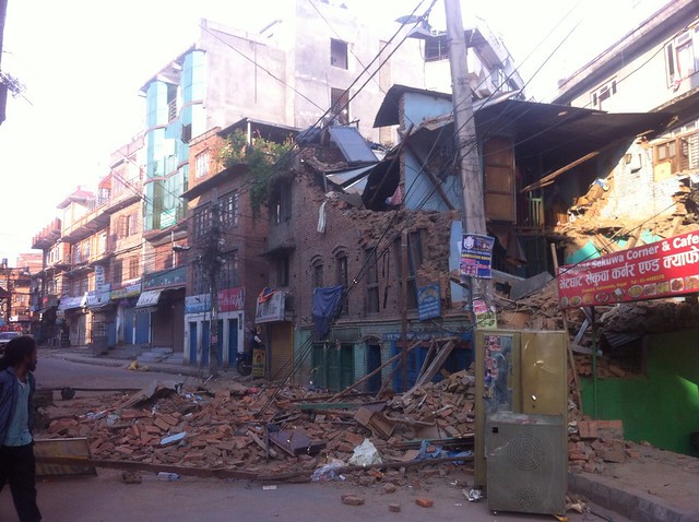 Nepal's earth quake April 25, 2015 (Photo Courtesy : Udayan Mishra)