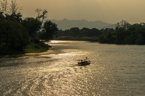 sunset landscape thailand kanchanaburi riverkwai uinchantreeresort