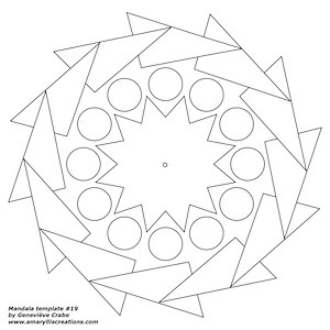Mandala template 19