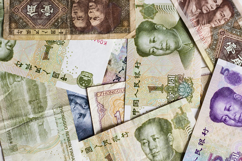 Chinese yuan bills