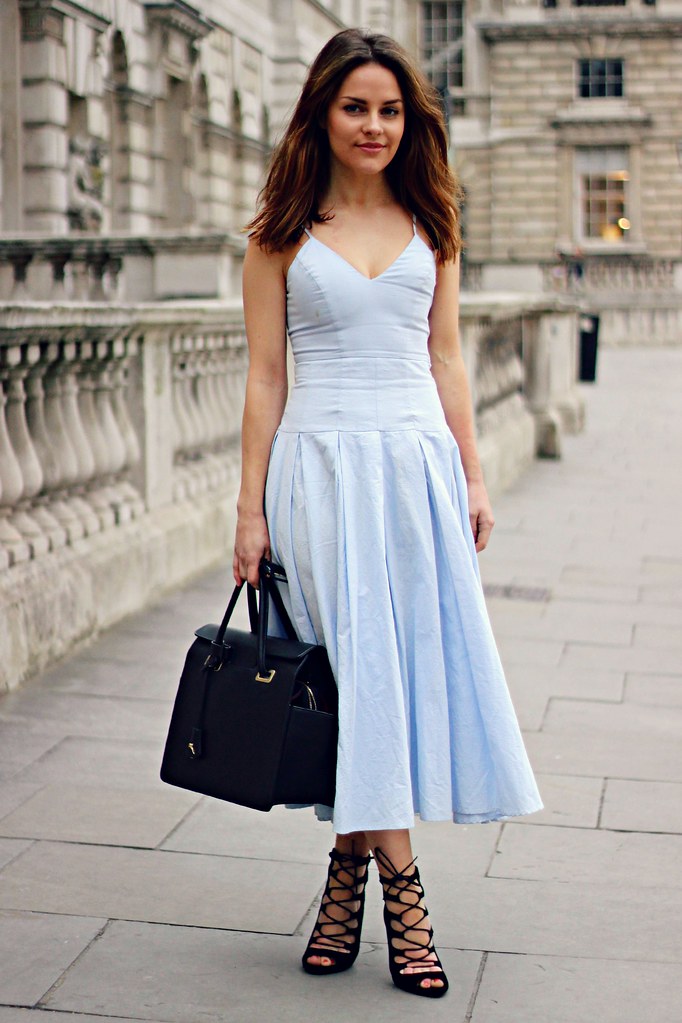 Blue Cinderella inspired prom dress