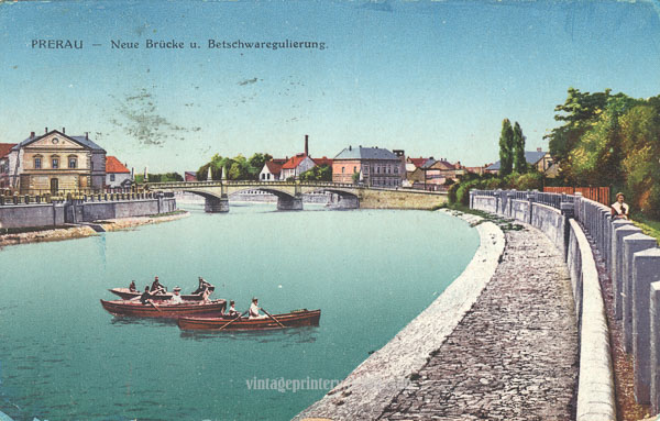 Pohľadnica Přerov - Prerau, Rakúsko-Uhorsko ca 1915
