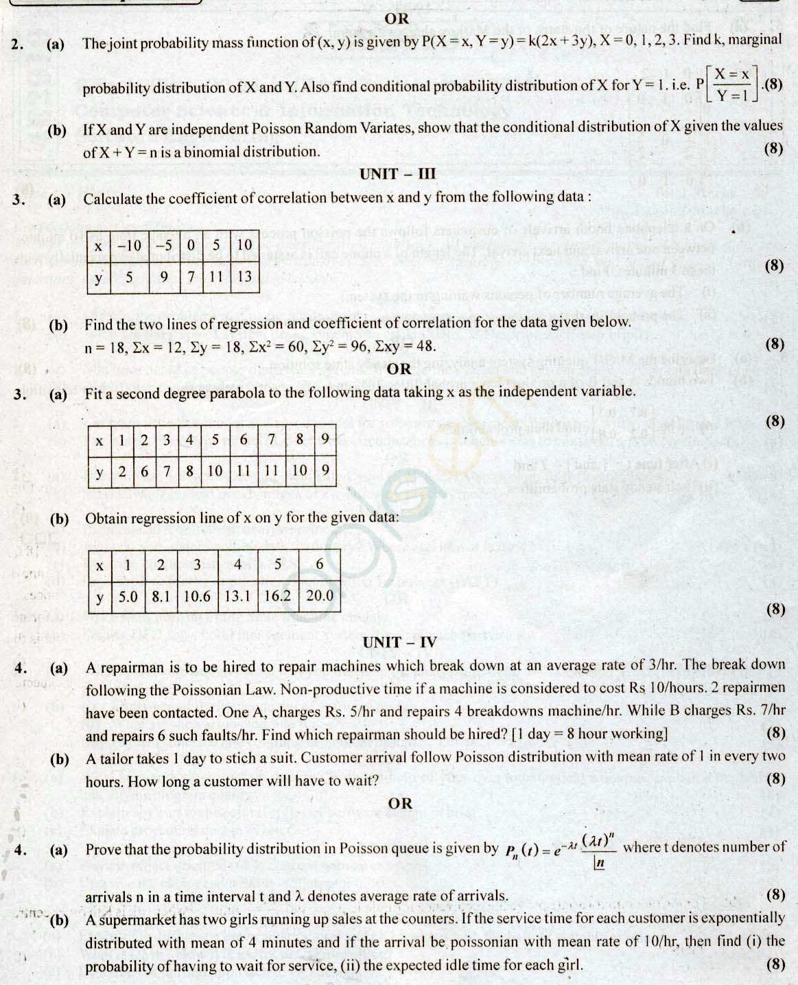 RTU: Question Papers 2013 - 4 Semester - CS & IT - 4E2918