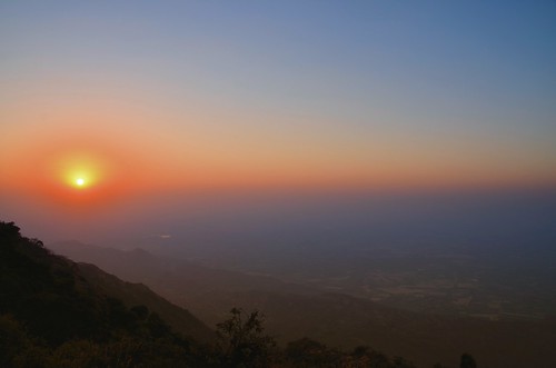 sunset india nature landscape mountabu rajasthan sunsetpoint
