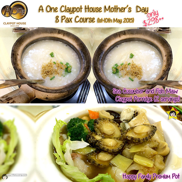 AOne Claypot Mothers Day Menu 8 pax