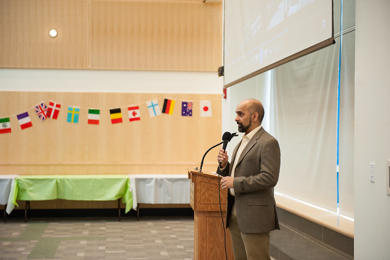 Professor Sab speaking at the 2015 Multicultural Gala