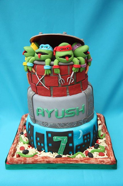 TMNT Cake by Shushma Leidig of SK Cakes