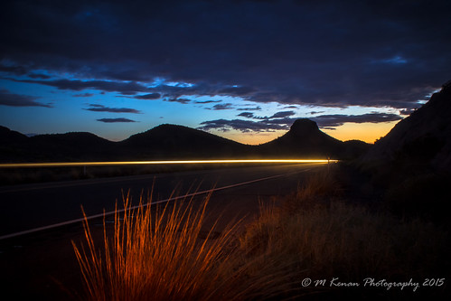 sunset arizona cactus sky mountains clouds highway desert az sonoran
