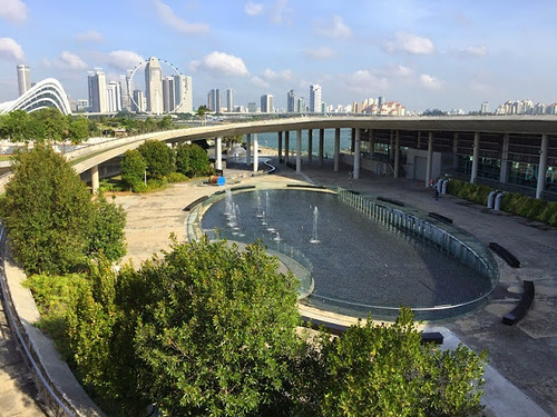 新加坡在新生水廠、濱海堤壩、濱海灣花園等處，均設有室內與室外的節水教育設施，強化該國民眾對節水的認知。 攝影：張楊乾