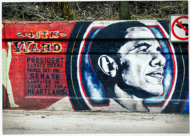 Barack Obama - 49th Ward mural