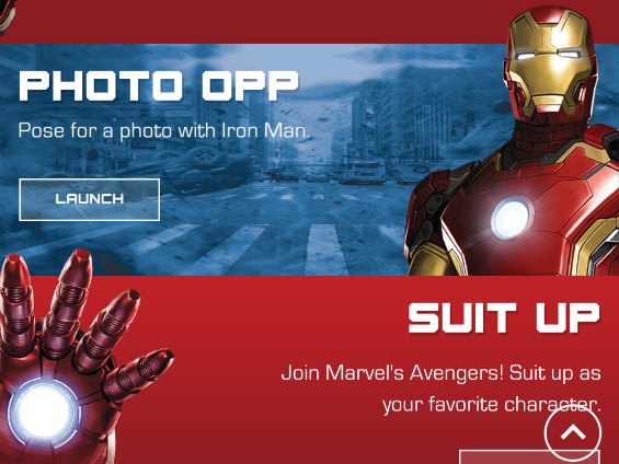 Photo Opp with Iron Man with the Superheroes Assemble App