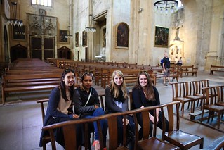 Girls in cathedral in Aix
