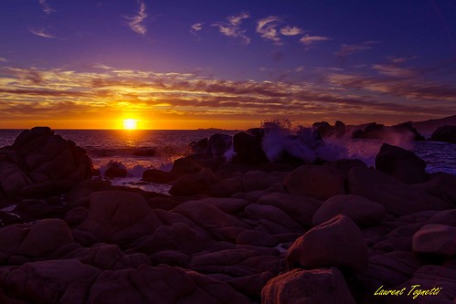 sunset sea sun mer seascape clouds soleil cloudy corse corsica vagues ajaccio rocher coucherdesoleil golfe