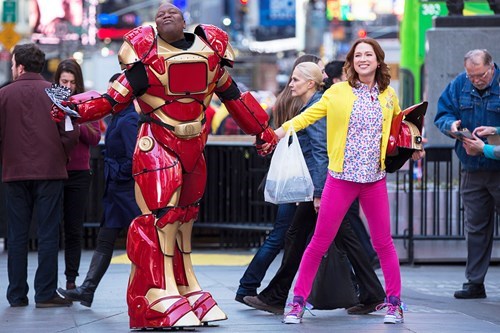 Unbreakable Kimmy Schmidt Cosplayer Confuses The Heck Out of Some Iron Men