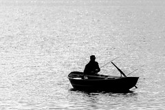 Angler auf dem Laacher See