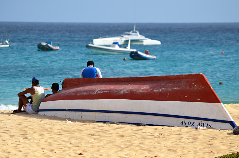 Enjoying the Beach, Santa Maria, Sal, Cape Verde