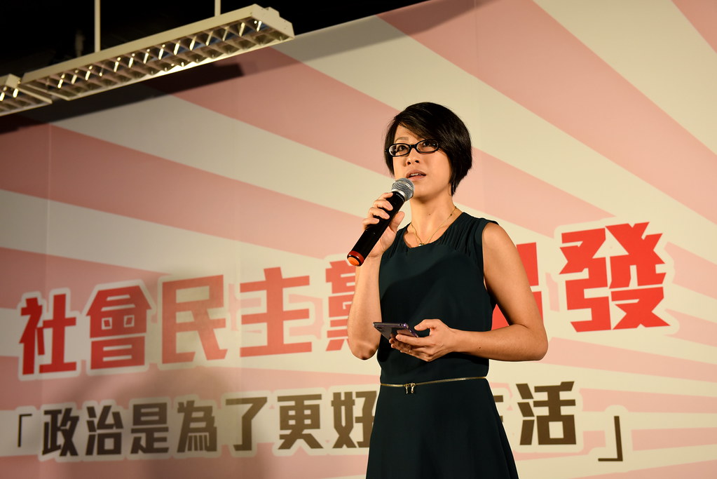 社民黨立委擬參選人李晏榕在今年３月宣佈參加明年立法委員選舉。（攝影：宋小海）