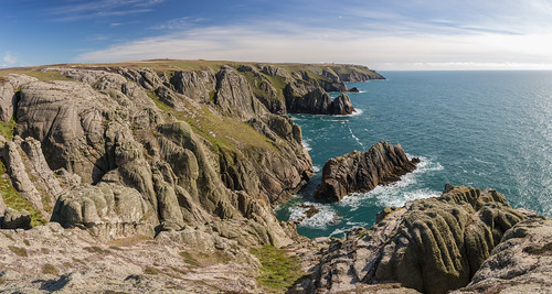 uk england panorama unitedkingdom cliffs devon lundy torridgedistrict