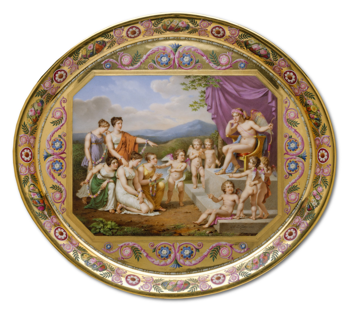 1813 Breakfast Service tray. Sèvres Manufactory. metmuseum